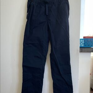 Two Pairs Boys Elastic Waistband Navy Pants
